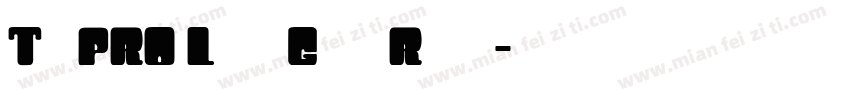 TypoPRO League Gothic Regular字体转换
